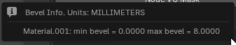 Bevel Info Log Output