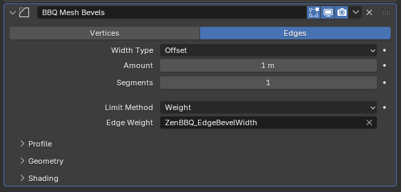 BBQ Mesh Bevels Modifier Setup