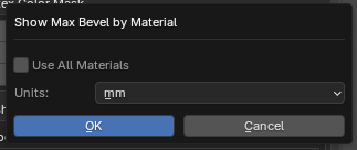 Show Max Bevel Dialog