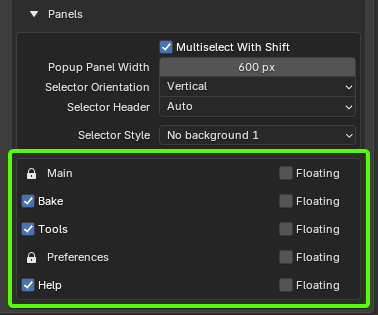 Multi-panel Header Highlight