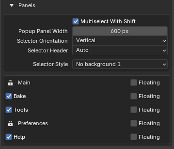 Selector Customization Options